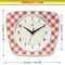 Infinity Instruments Plaid Trapezium Wall Clock, Red, 9.25 in. x 10.875 in. 20352RD-4579 - alternate 4